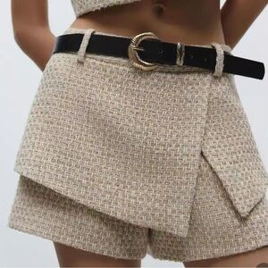 ZARA Elegant Tan Women's Shorts
